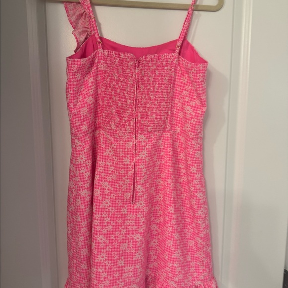 Pink Ruffle Mini Dress - Picture 5 of 6